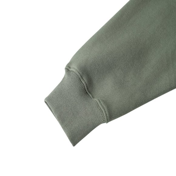 Fear Of God Essentials Fleece Zip Green Hoodie - Picture 2 of 14